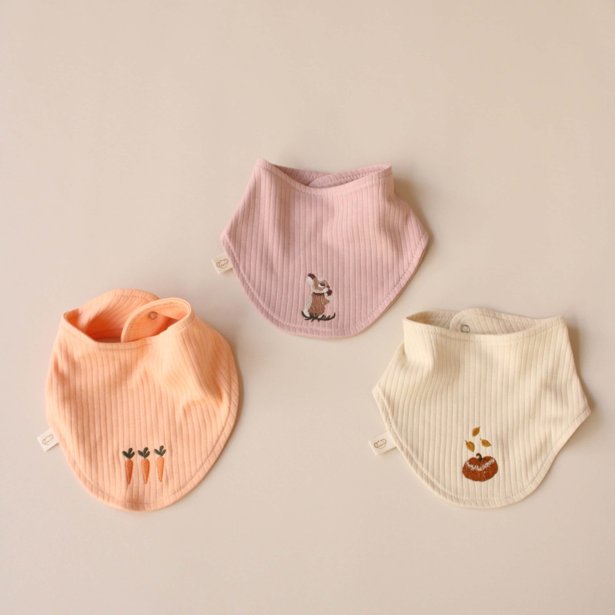 Little Harvest Trio Baby Bibs