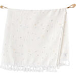 OCEAN IS MY HAPPY PLACE MUSLIN BLANKET
