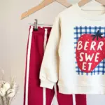 Berry sweet gingham lounge set