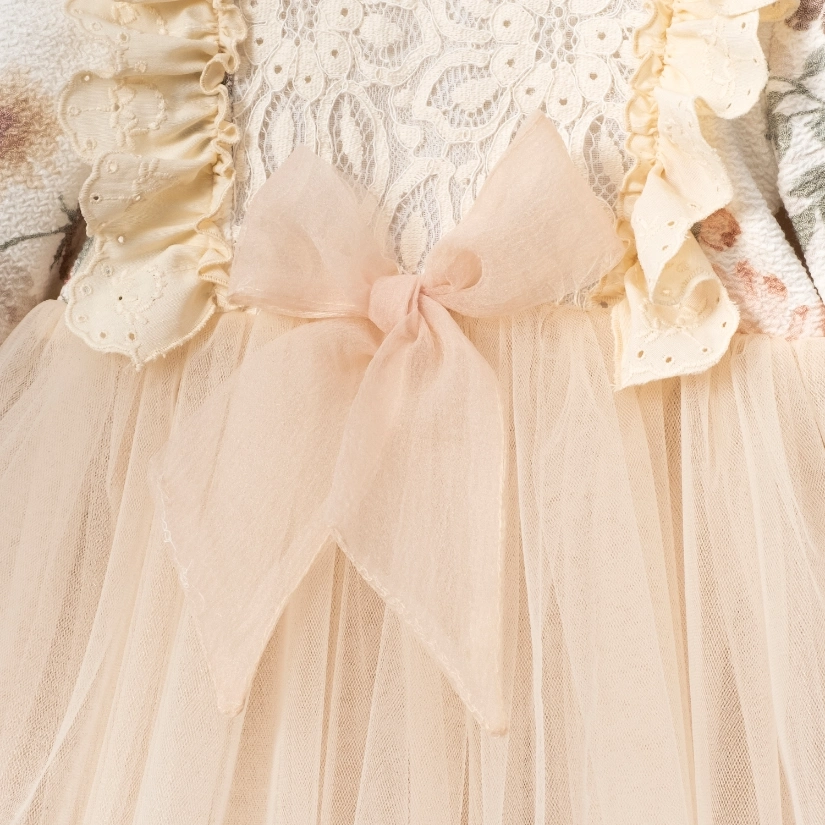 Aurora Shimmer Girl Tulle Dress - Image 3