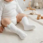 Butterfly wing ribbed socks