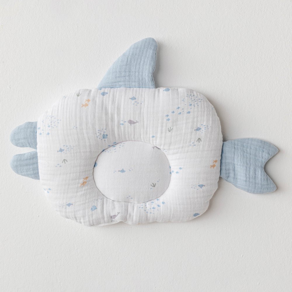 Ocean Is My Happy Place Muslin Pillow