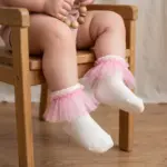 Pink Tulle Baby Girl Socks