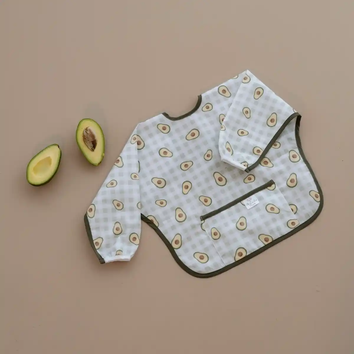 Activity Bib Avocado Pattern