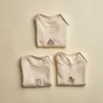 Tiny Tales Baby Girl Cream Bodysuits