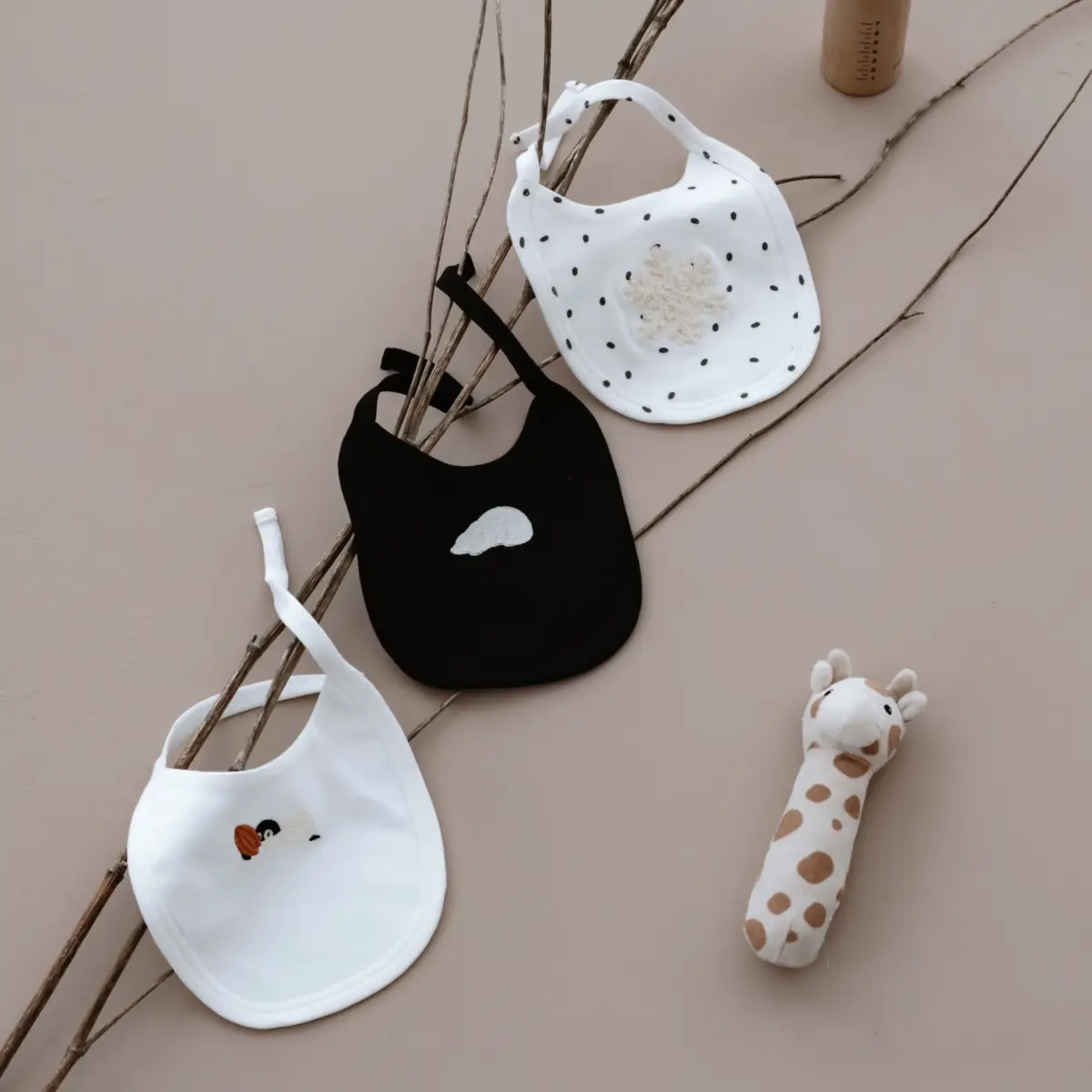 Winter Series Set of 3 Baby Bibs