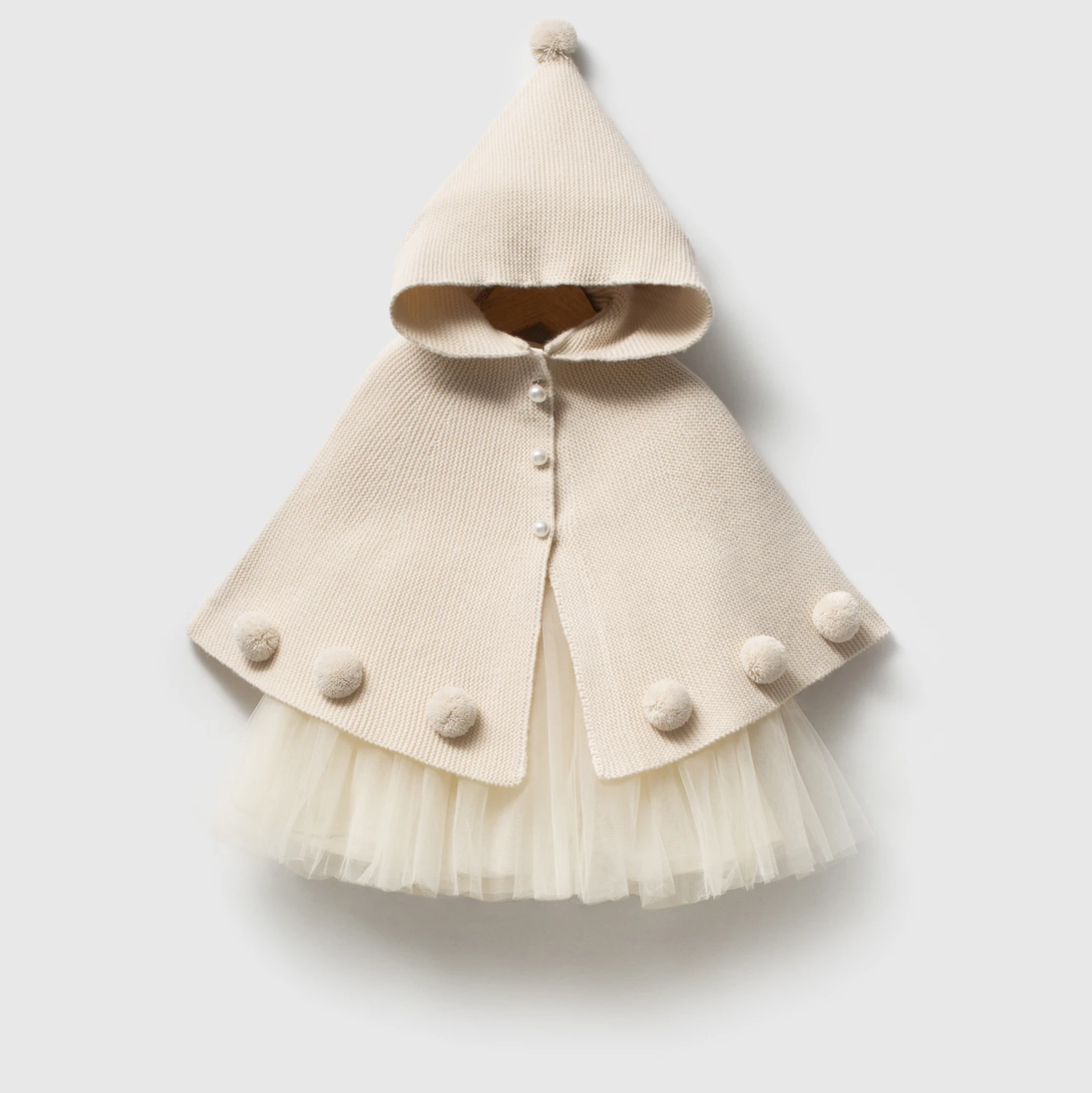 Snowflake Pearl Dress & Cape