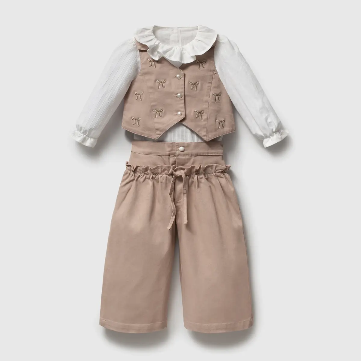 Golden Bow Girl Set
