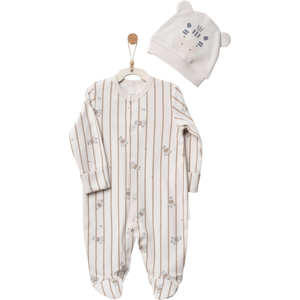 Zebra Jumpsuit & Hat